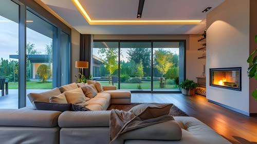 blue pine holiday stay cleaning airBNB living room